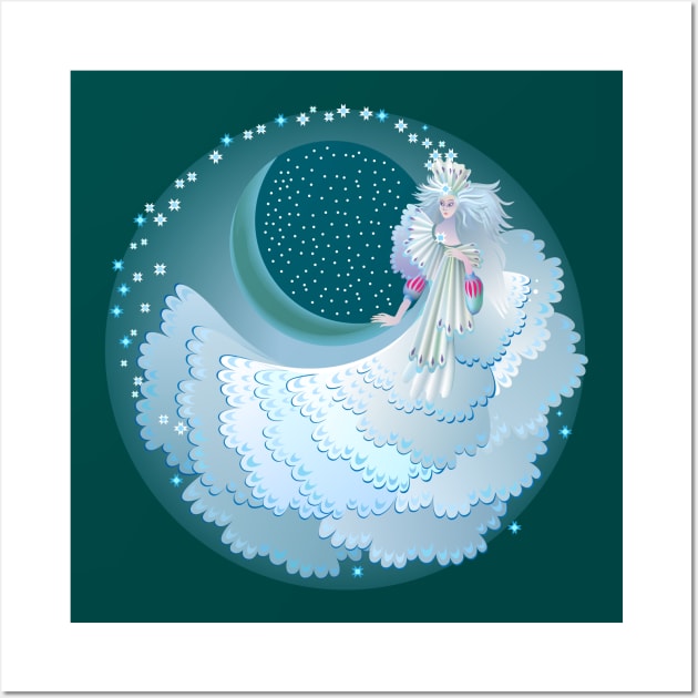 Snow Queen from fairyland Wall Art by Artist Natalja Cernecka